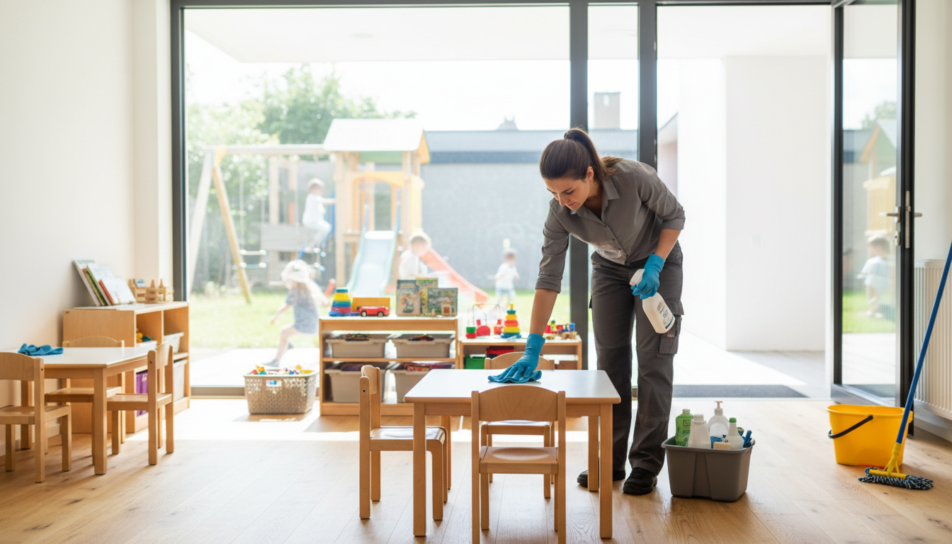 Unterhaltsreinigung in Kindereinrichtungen